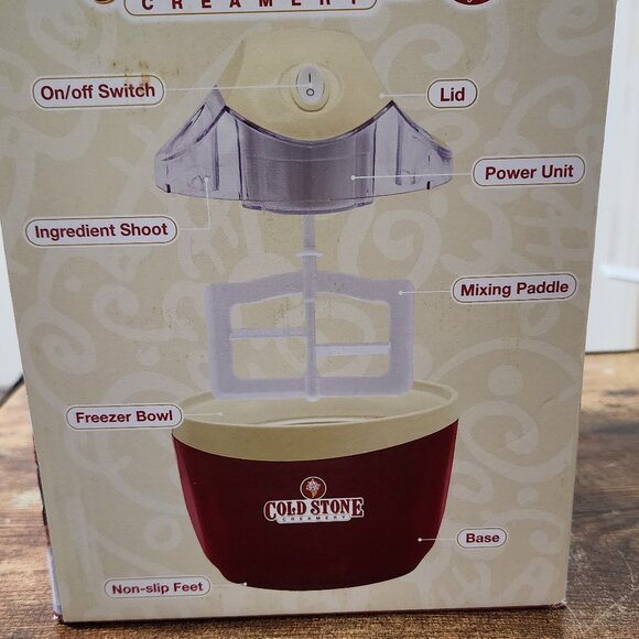 Cold Stone Creamery Ice Cream Maker,  1 pint capacity - Picture 2 of 6